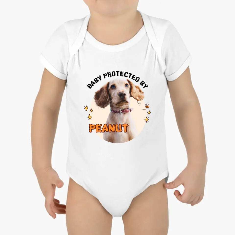Live Customization: Baby Protected By Pet Onesie