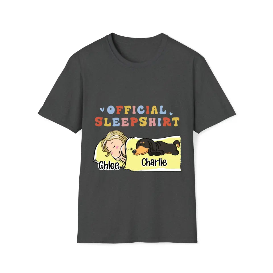 Official Sleep Shirt- Woman & 1-3 Dogs
