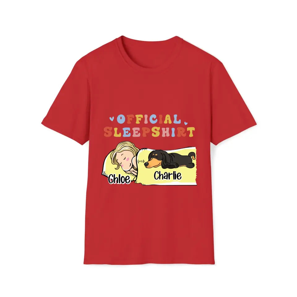 Official Sleep Shirt- Woman & 1-3 Dogs