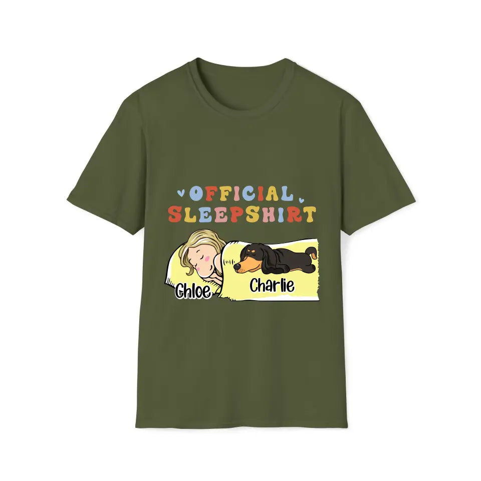 Official Sleep Shirt- Woman & 1-3 Dogs