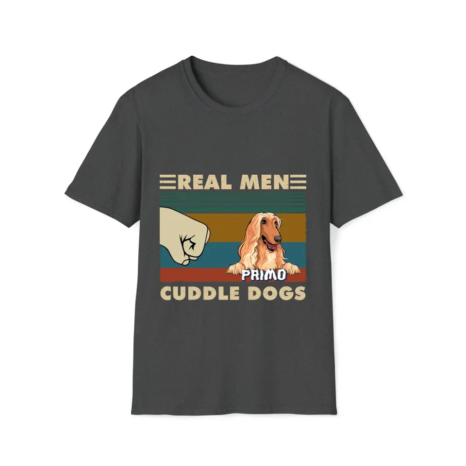 Real Men Cuddle Dogs - Tshirt