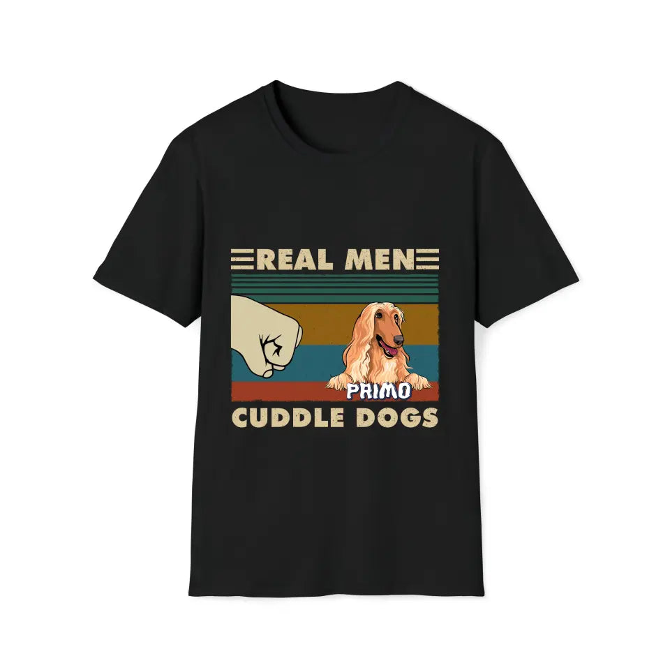 Real Men Cuddle Dogs - Tshirt