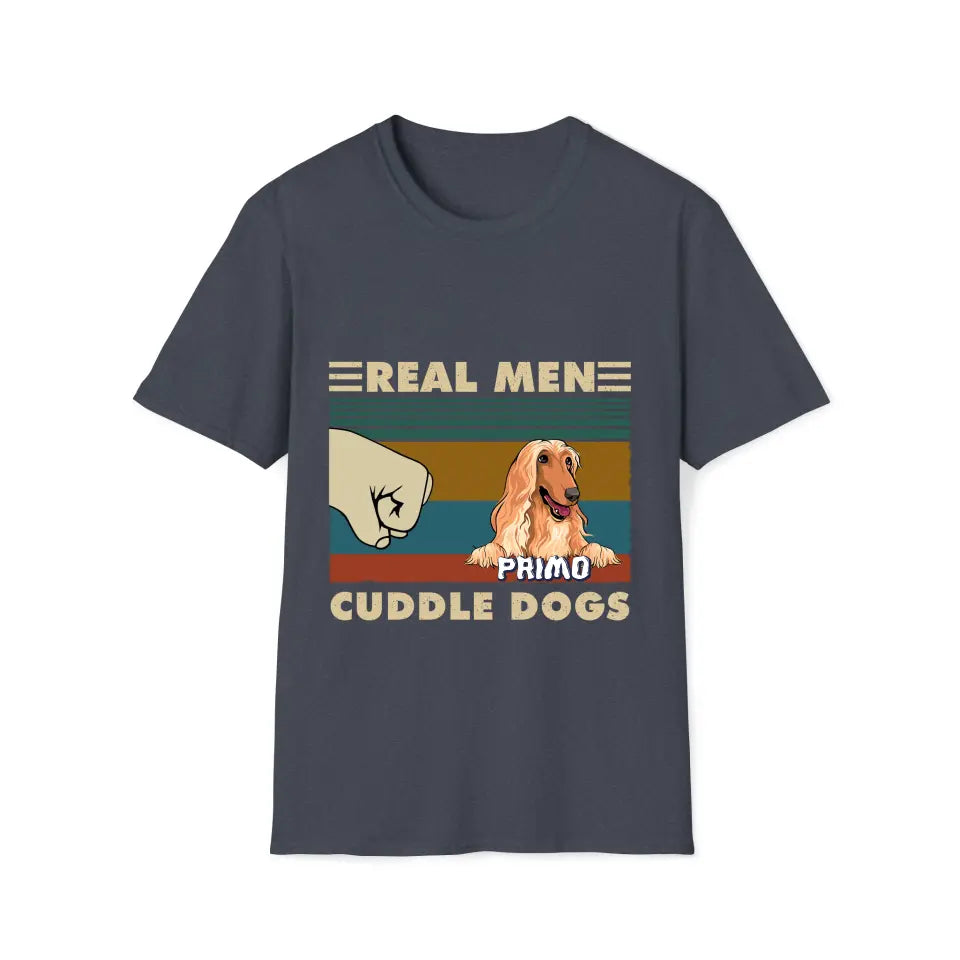 Real Men Cuddle Dogs - Tshirt