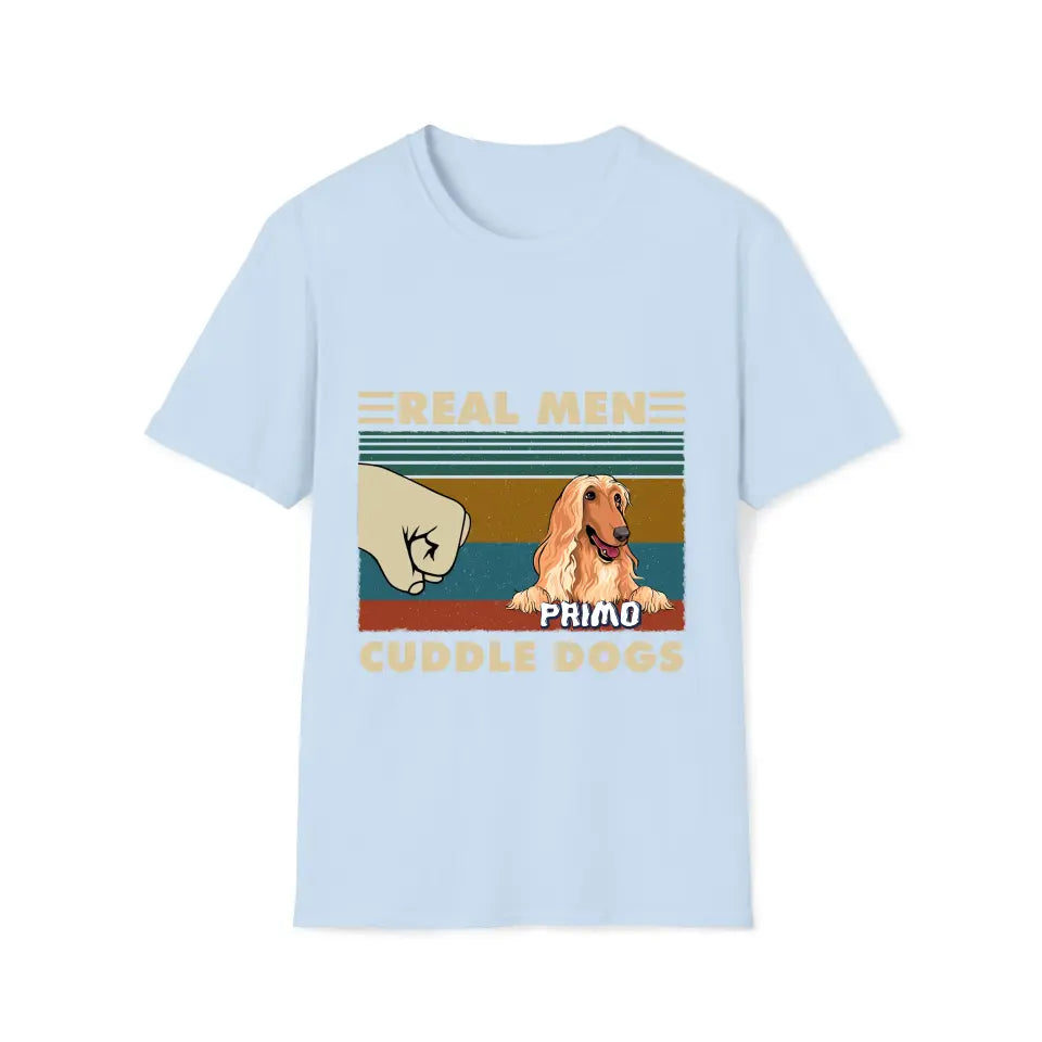 Real Men Cuddle Dogs - Tshirt