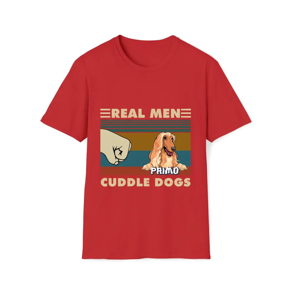 Real Men Cuddle Dogs - Tshirt