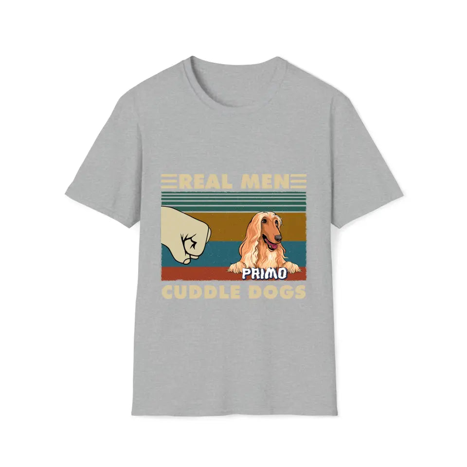 Real Men Cuddle Dogs - Tshirt
