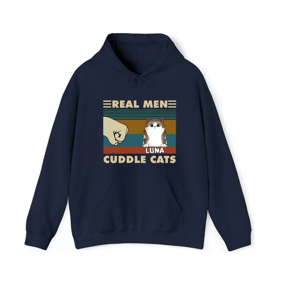 Real Men Cuddle Cats - Hoody
