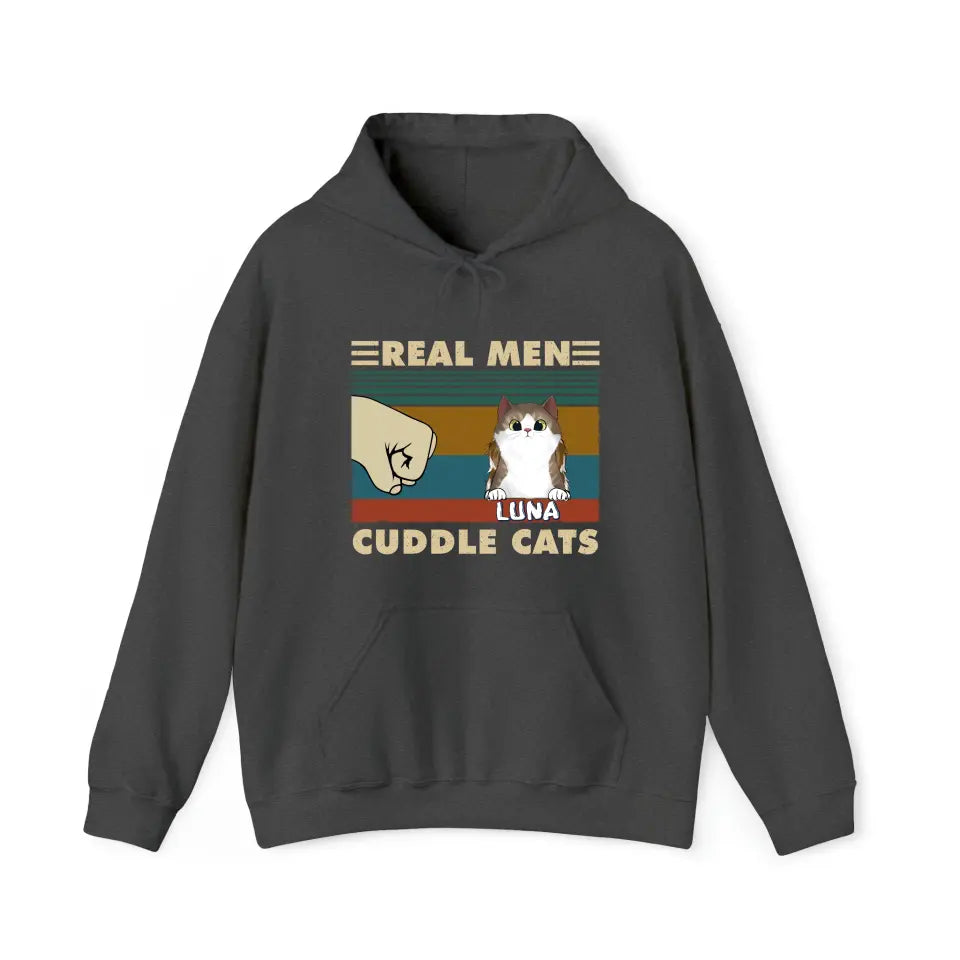 Real Men Cuddle Cats - Hoody