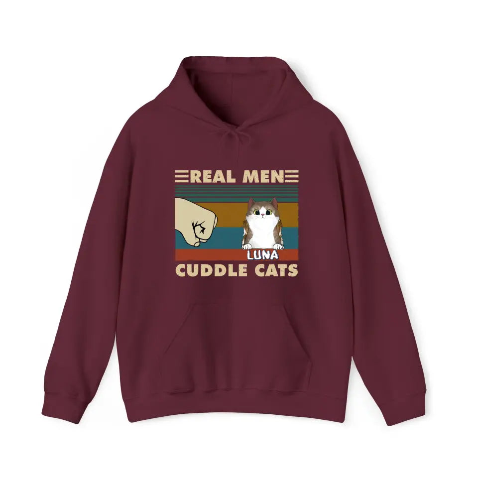 Real Men Cuddle Cats - Hoody