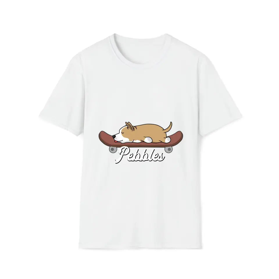 Skater Dog -Personalizable T Shirt