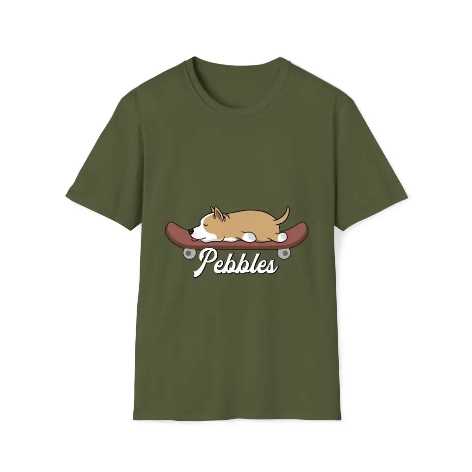Skater Dog -Personalizable T Shirt