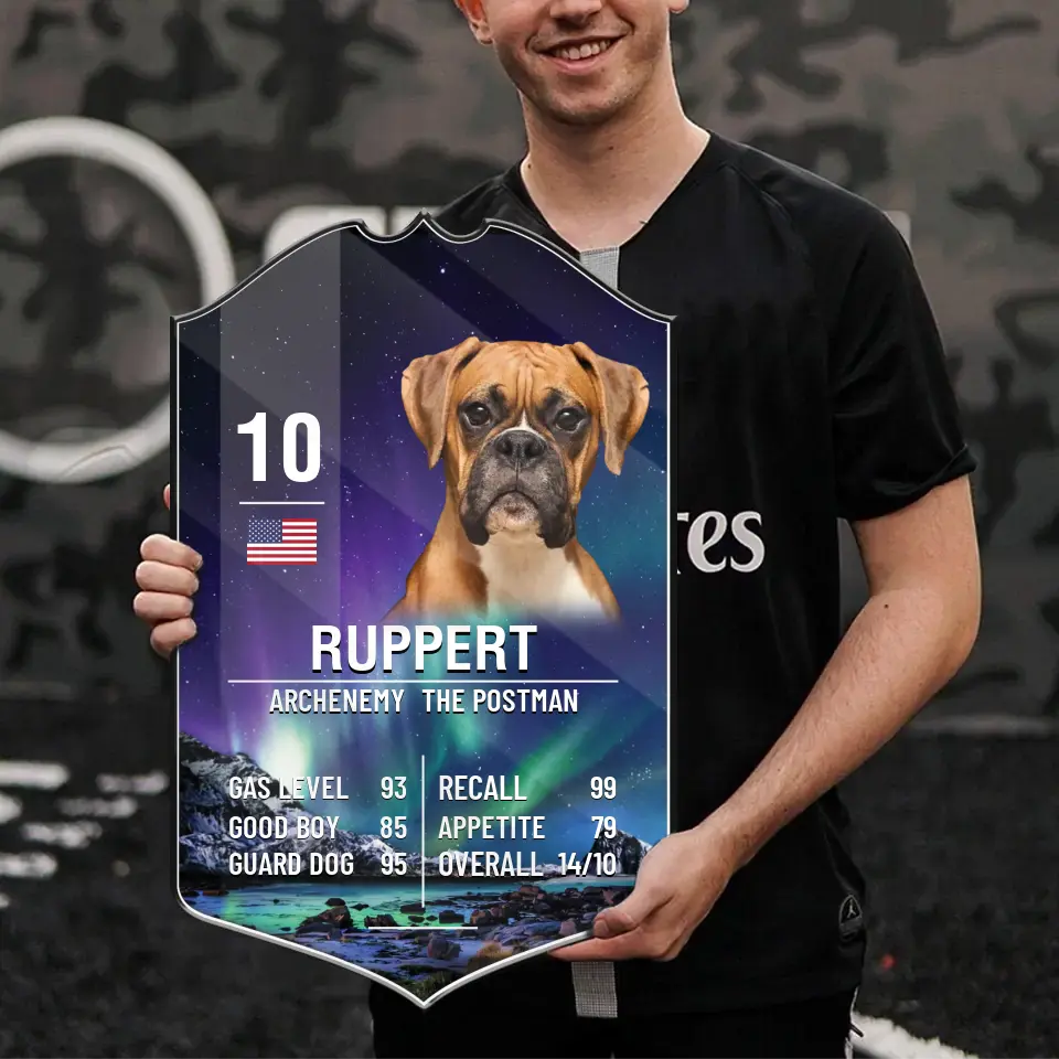Pet Sport Card Plaque