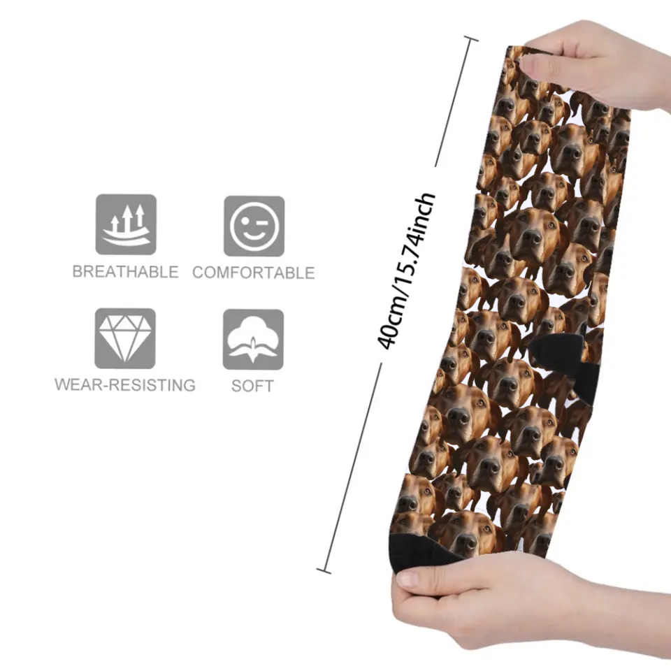 Live Customization Pet Facemash Socks