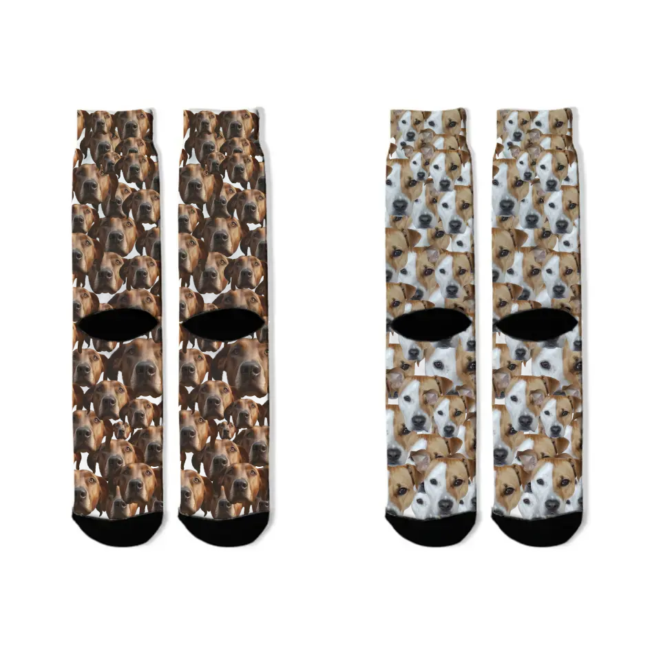Live Customization Pet Facemash Socks