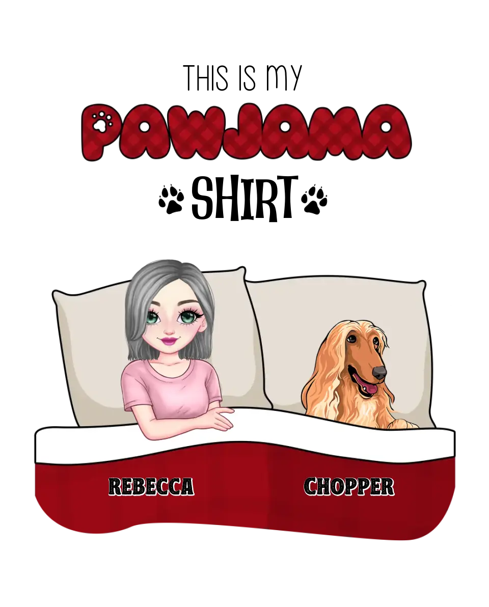 Pawjama T-Shirt (Man/Woman) & Up to 3 Pets