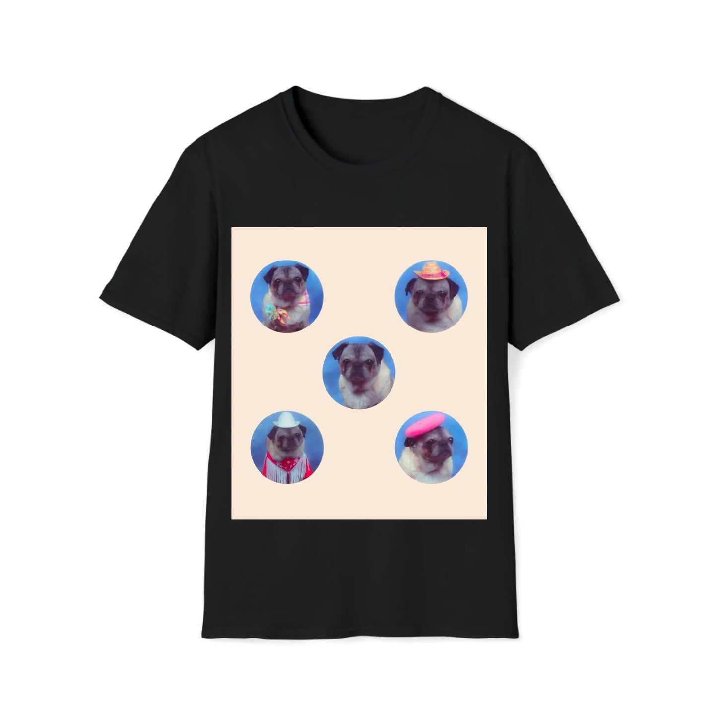 Retro Pose Circles Canvas