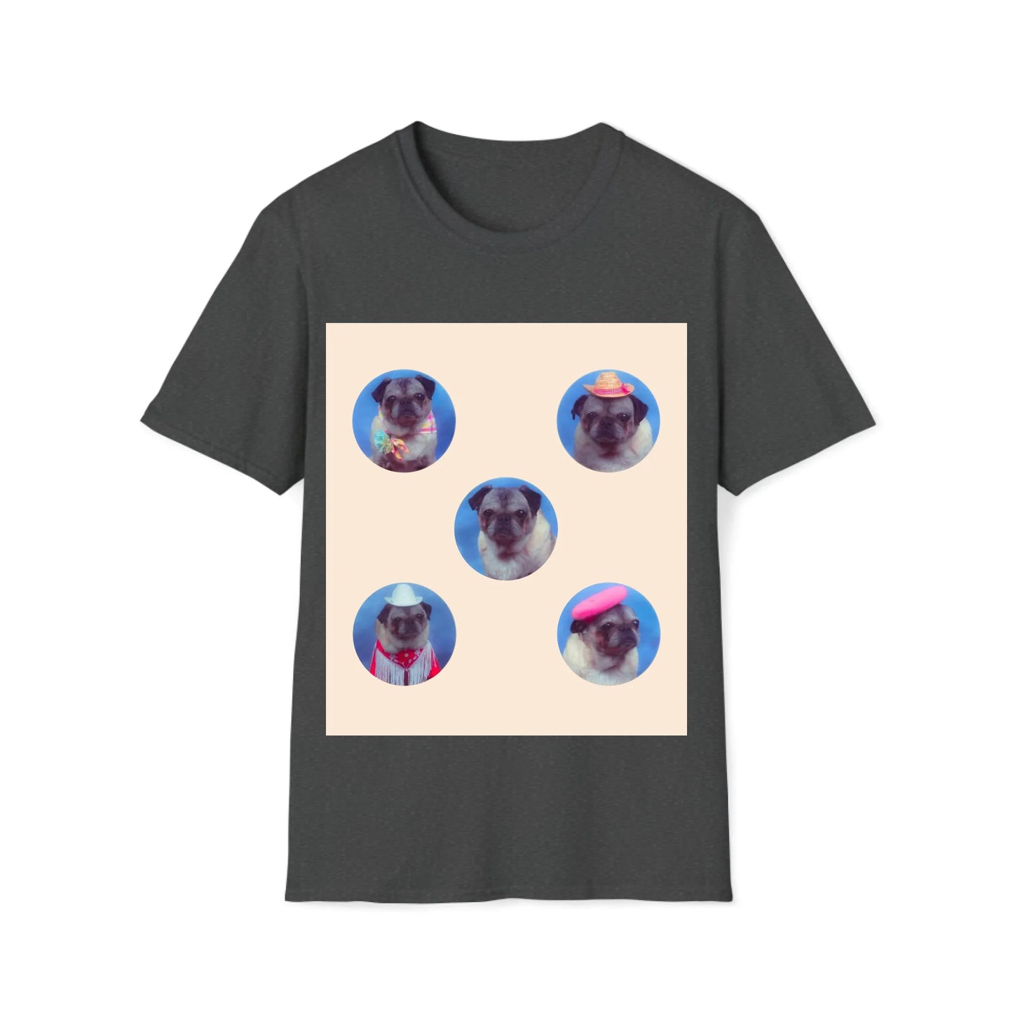 Retro Pose Circles Canvas