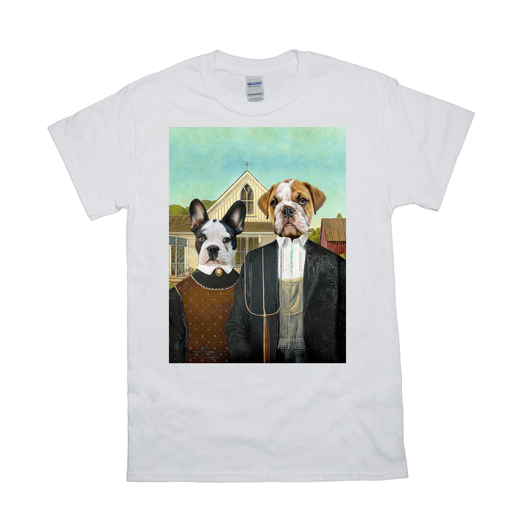 'American Pawthic' Personalized 2 Pet T-Shirt