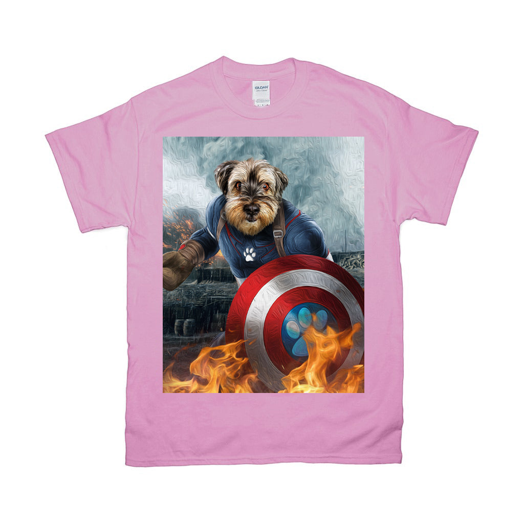 'Captain Doggmerica' Personalized Pet T-Shirt