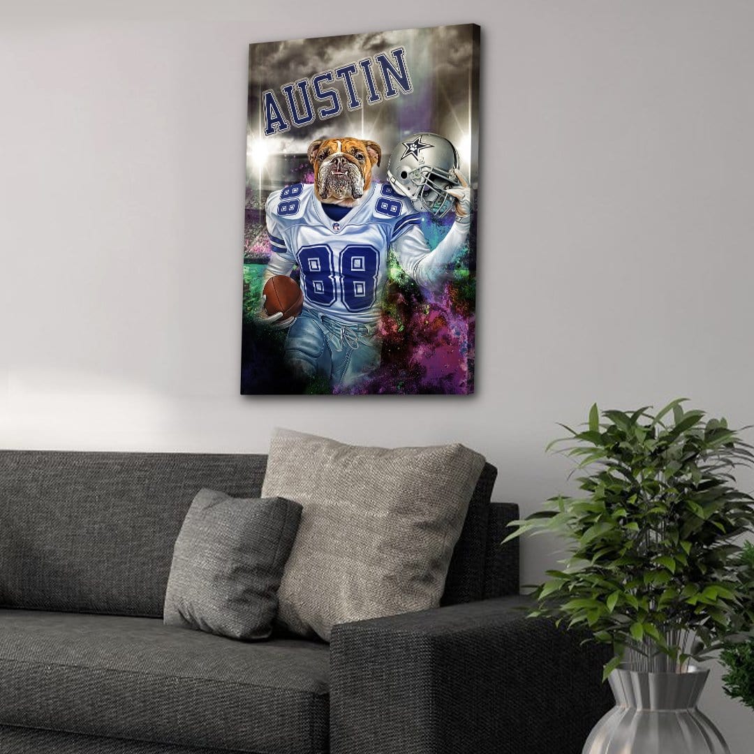 'Dallas Doggos' Personalized Pet Canvas