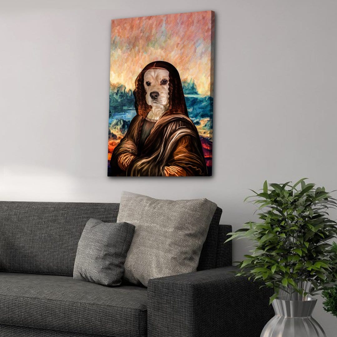 'Dogga Lisa' Personalized Pet Canvas