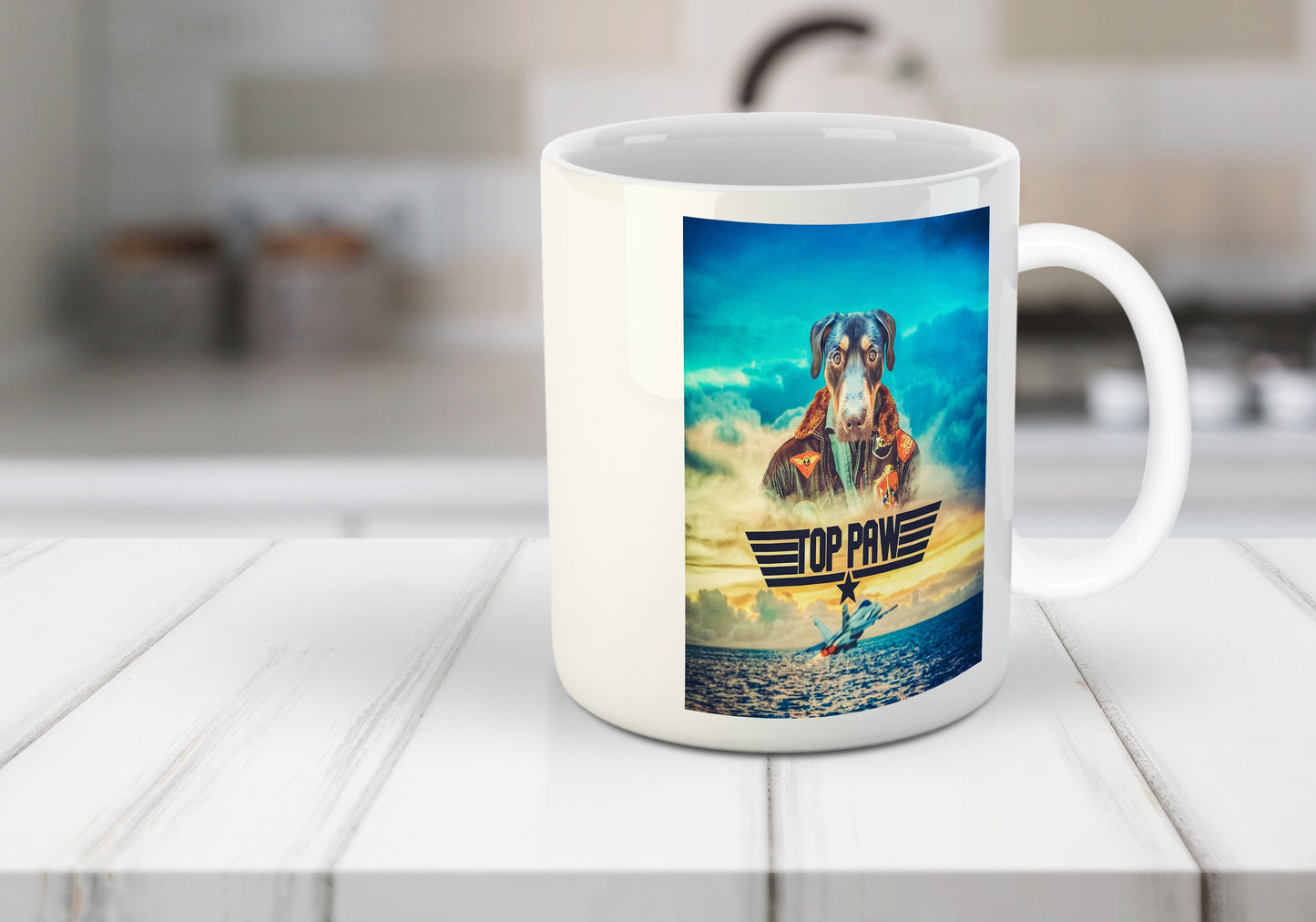 'Top Paw' Personalized Mug
