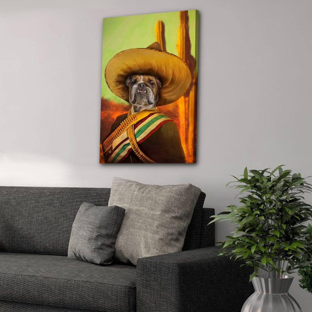 'El Jefe' Personalized Pet Canvas