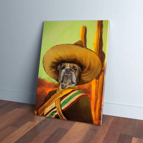 'El Jefe' Personalized Pet Canvas