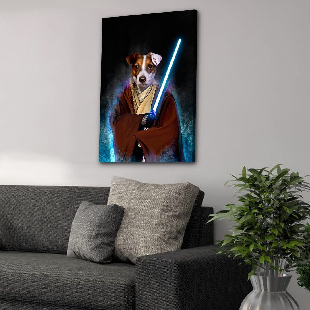 'Doggo-Jedi' Personalized Pet Canvas