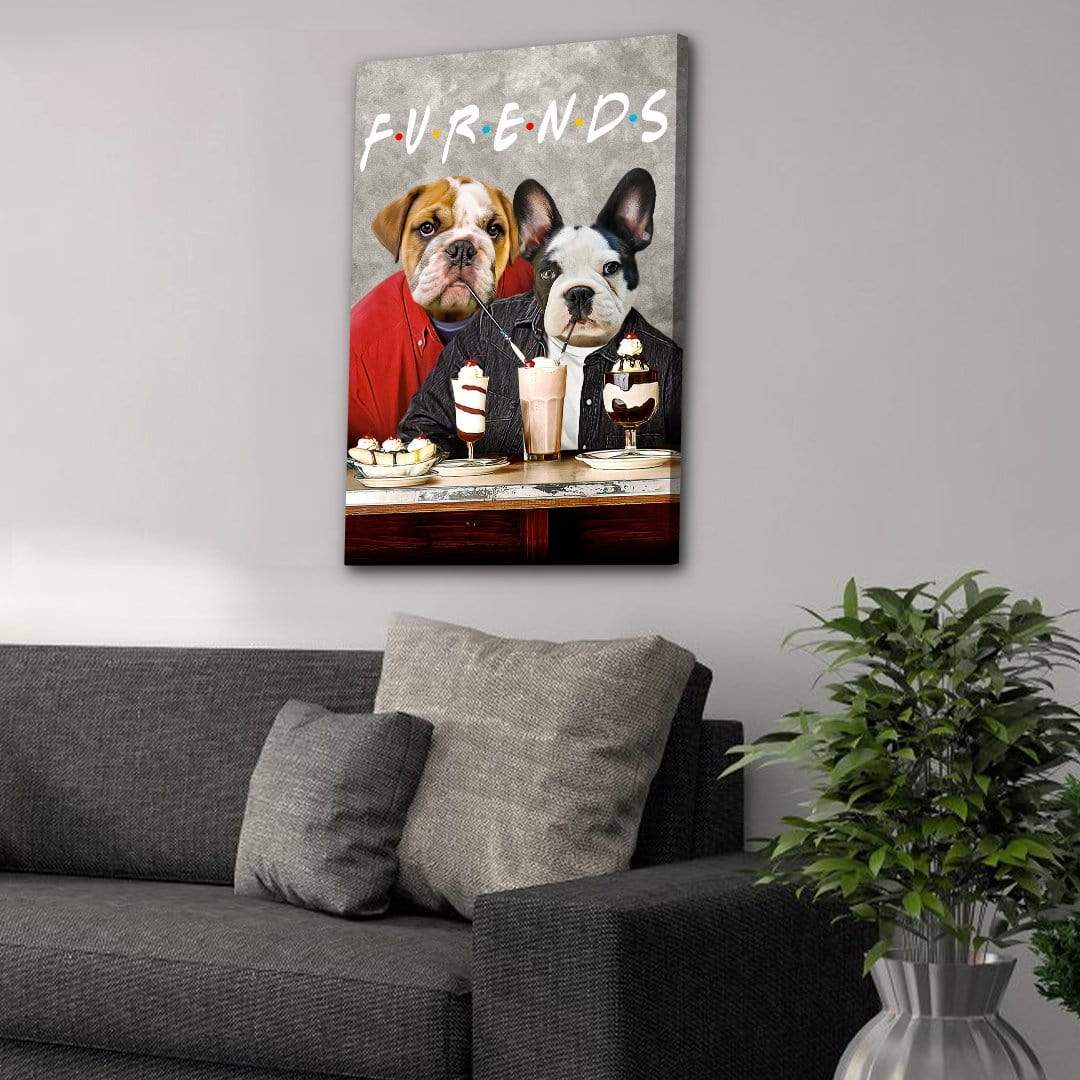 'Furends' Personalized 2 Pet Canvas