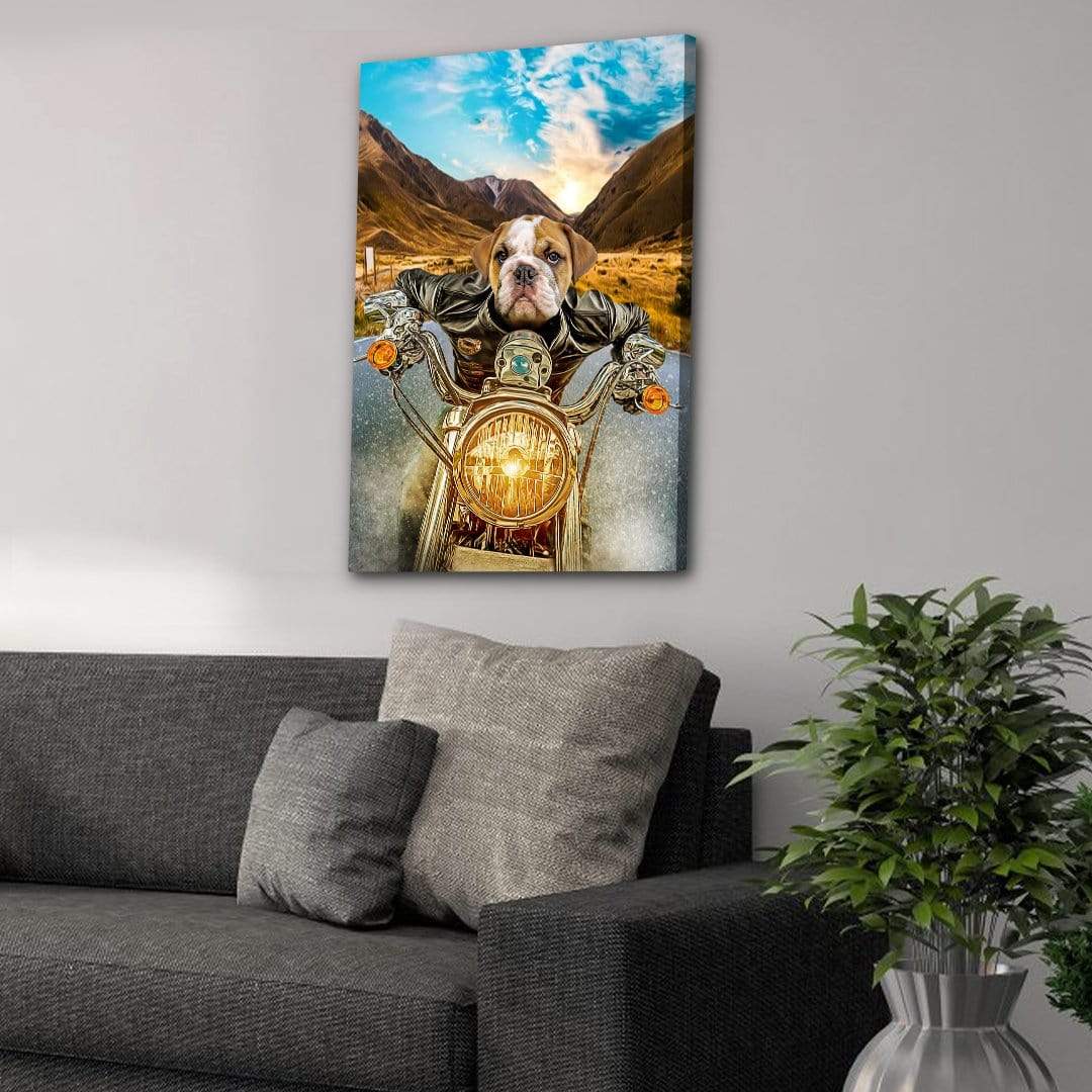 'Harley Wooferson' Personalized Pet Canvas