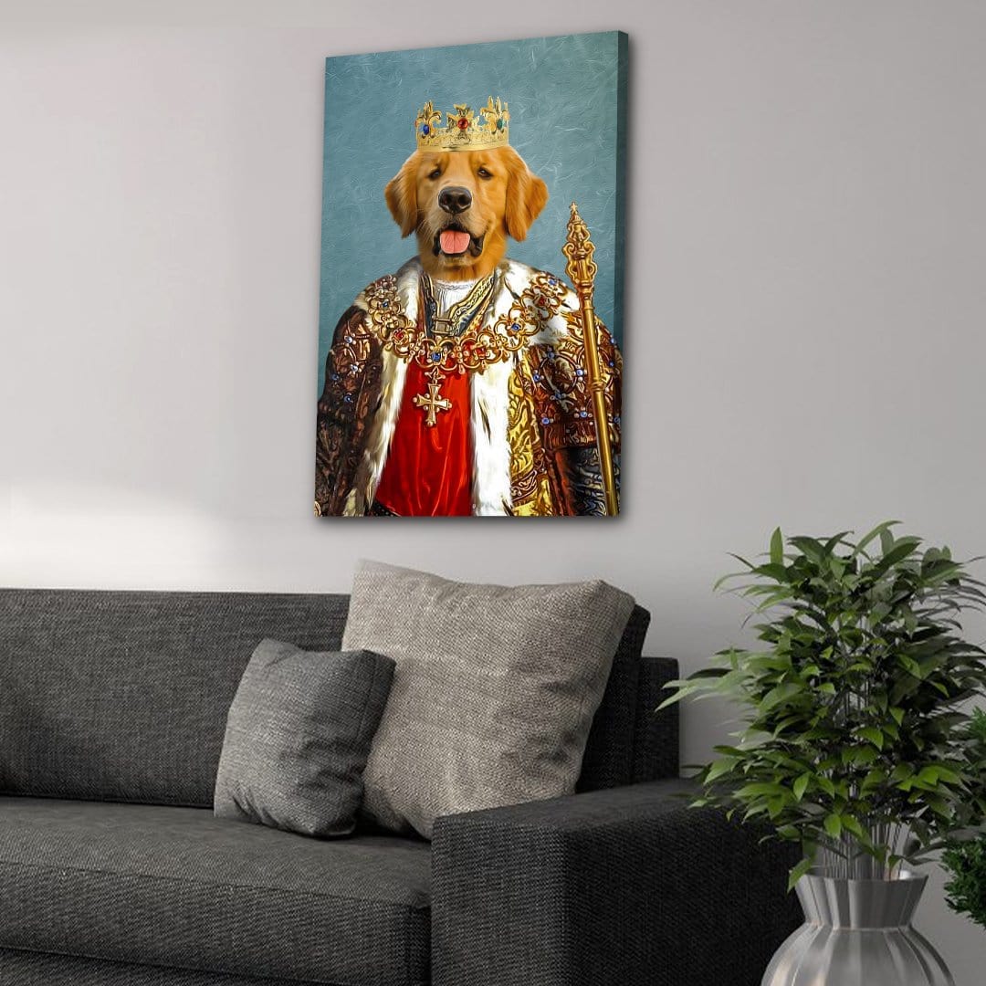 'The King' Personalized Pet Canvas