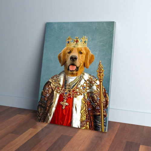 'The King' Personalized Pet Canvas