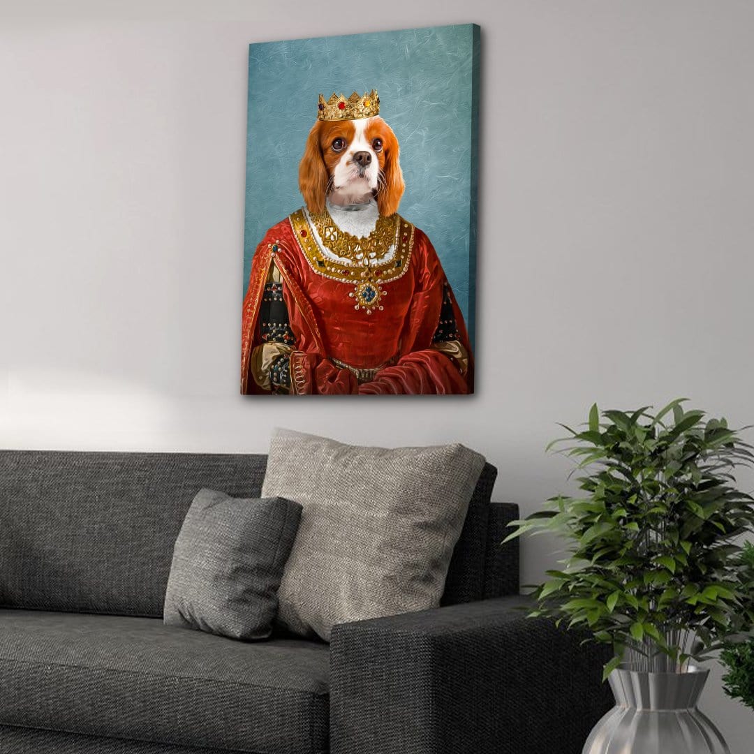 'The Queen' Personalized Pet Canvas