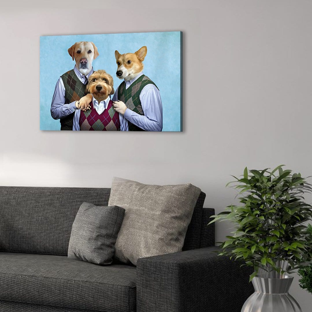 'Step Doggos and Doggette' 3 Pet Canvas