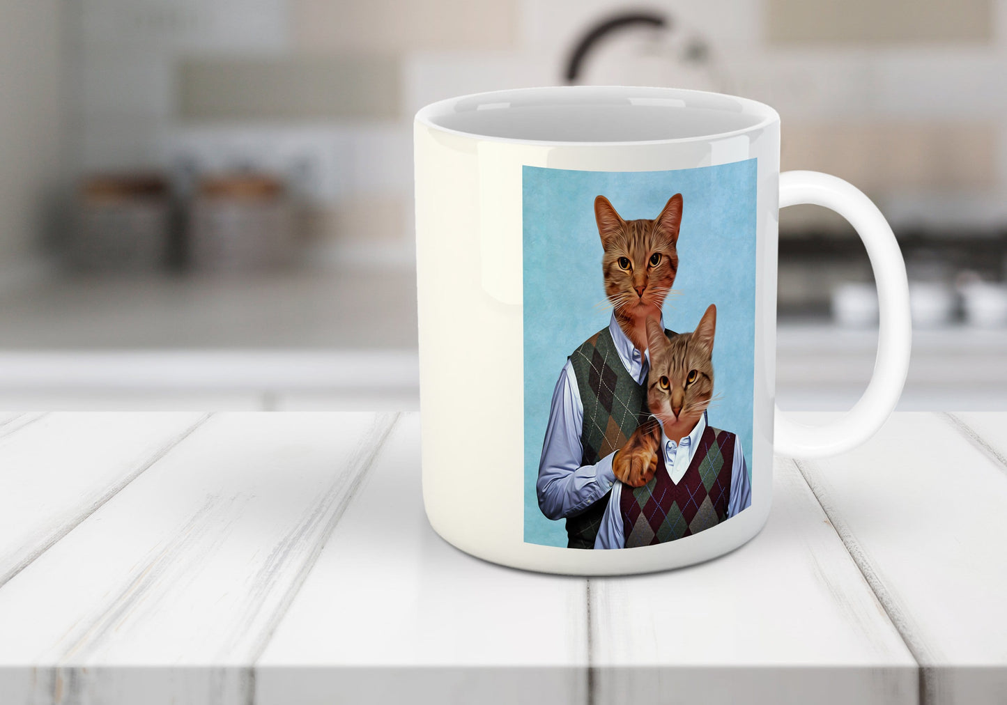 'Step Kitties' Custom 2 Cat Mug