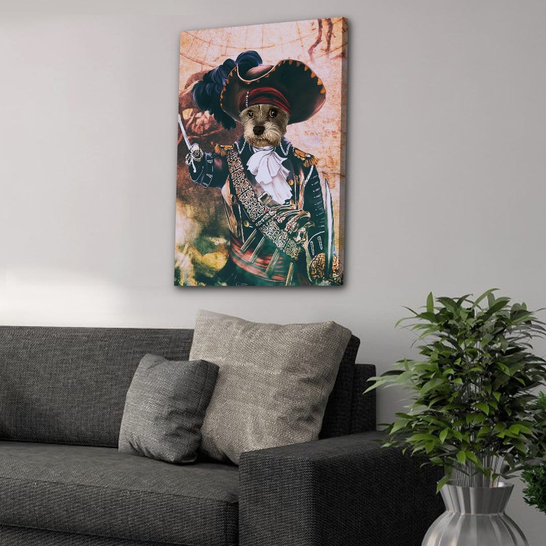 'The Pirate' Personalized Pet Canvas