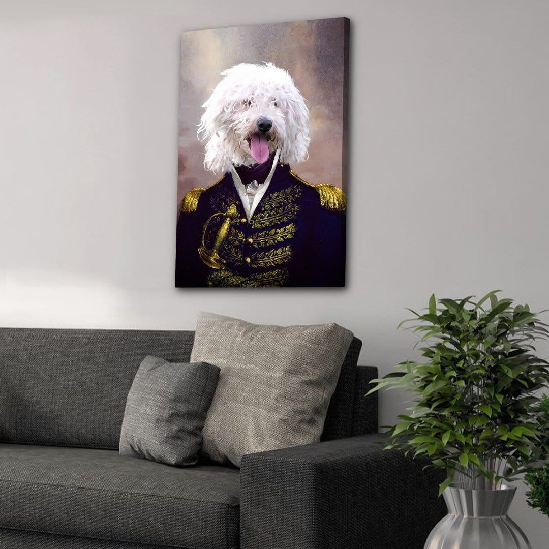 The Admiral: Personalized Pet Canvas