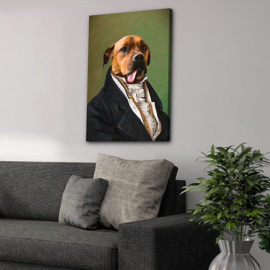 The Ambassador: Personalized Pet Canvas