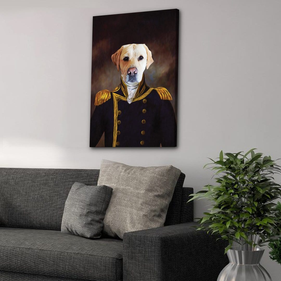 The Captain: Personalized Pet Canvas