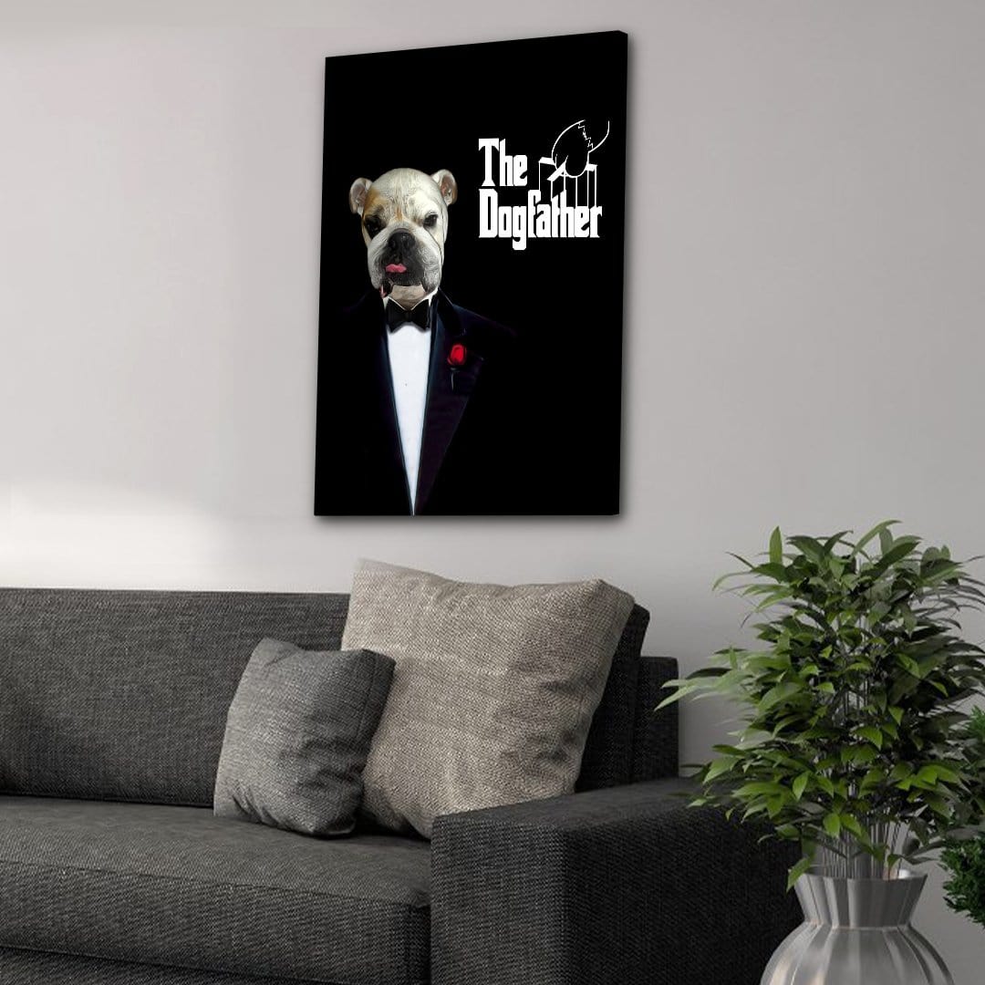 The Dogfather: Personalized Pet Canvas