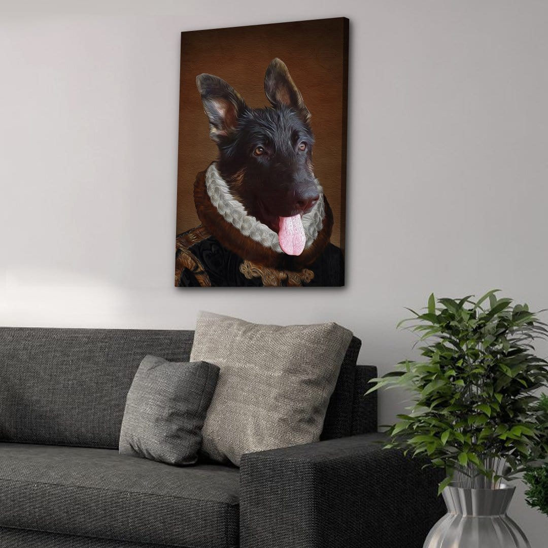The Duke: Personalized Dog Canvas