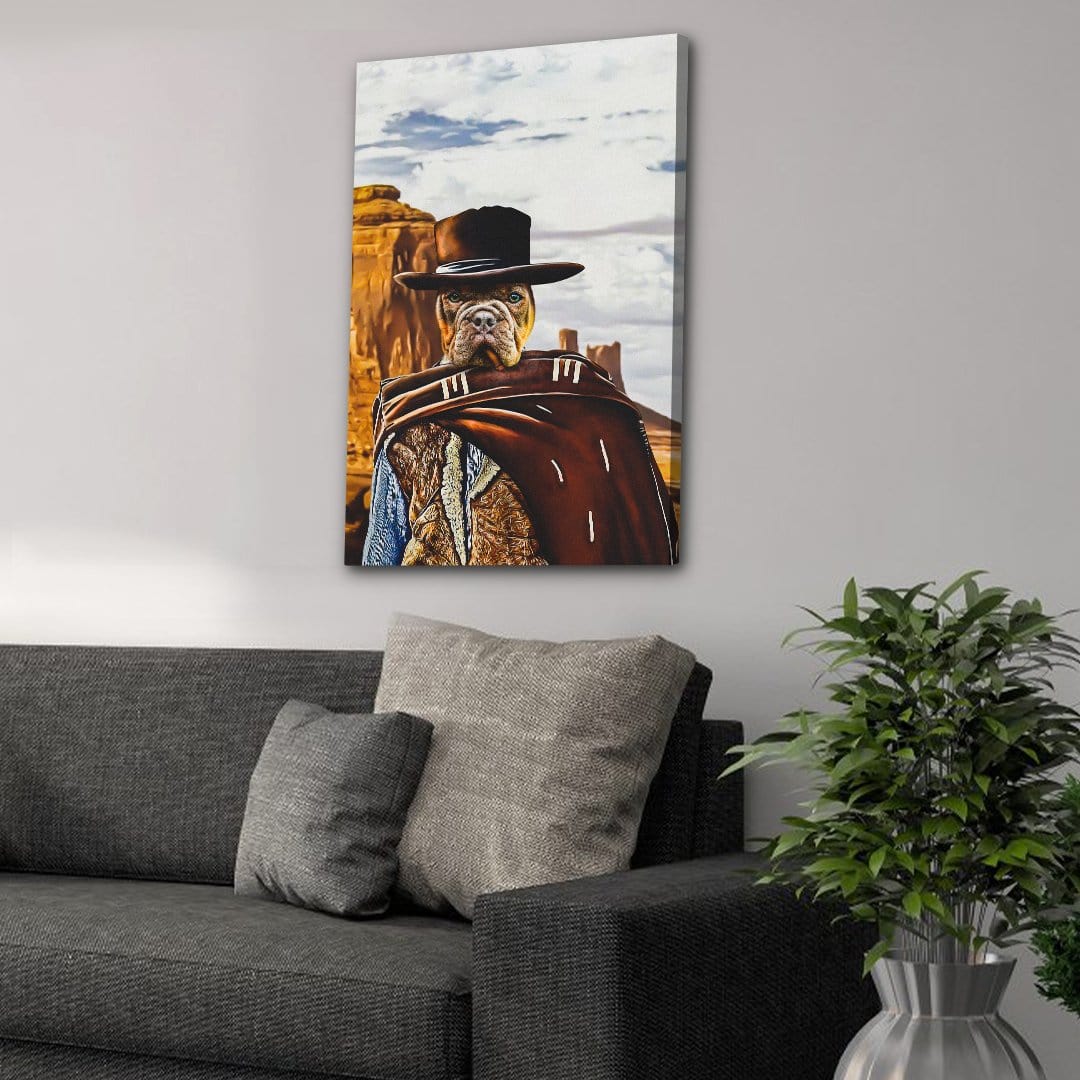 'The Good the Bad and the Furry' Personalized Pet Canvas
