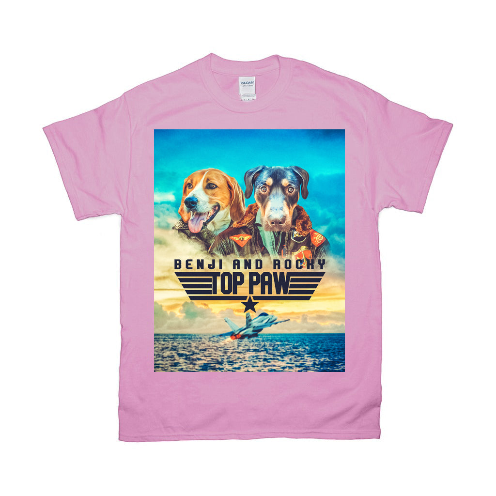 'Top Paw' Personalized 2 Pet T-Shirt