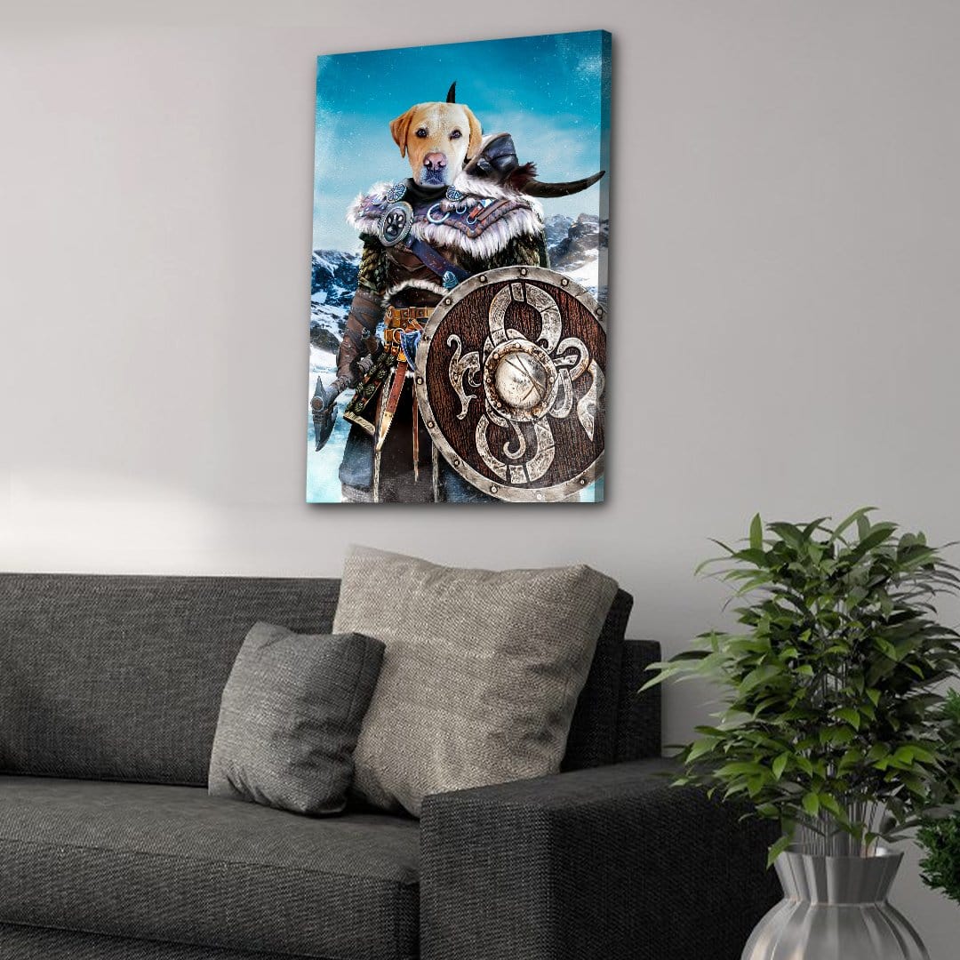 'Viking Warrior' Personalized Pet Canvas