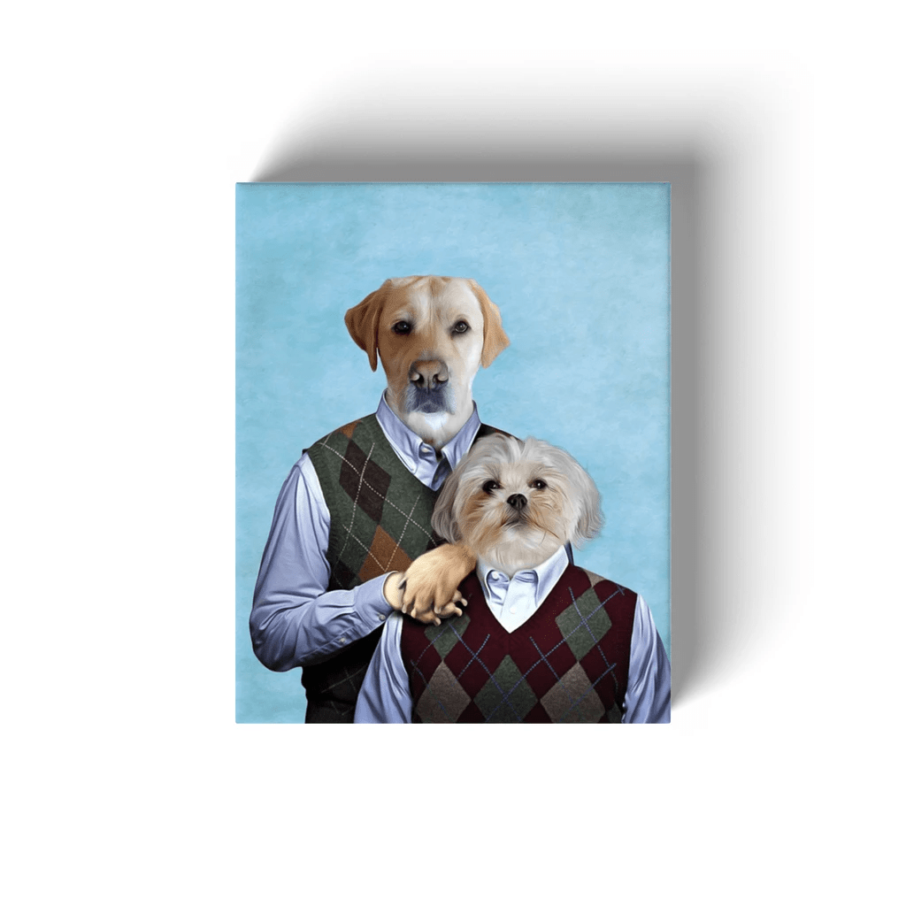 Step-Doggos: Personalized 2 Pet Canvas