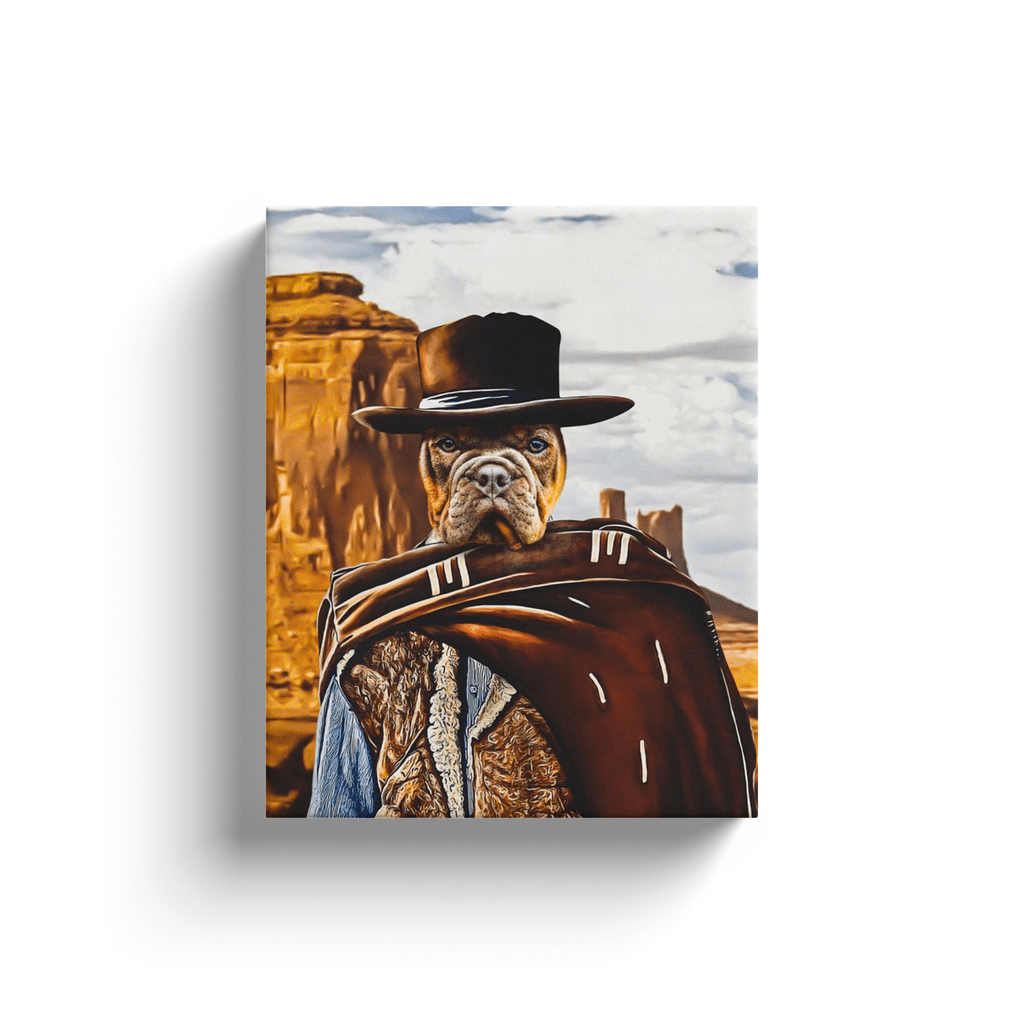 'The Good the Bad and the Furry' Personalized Pet Canvas