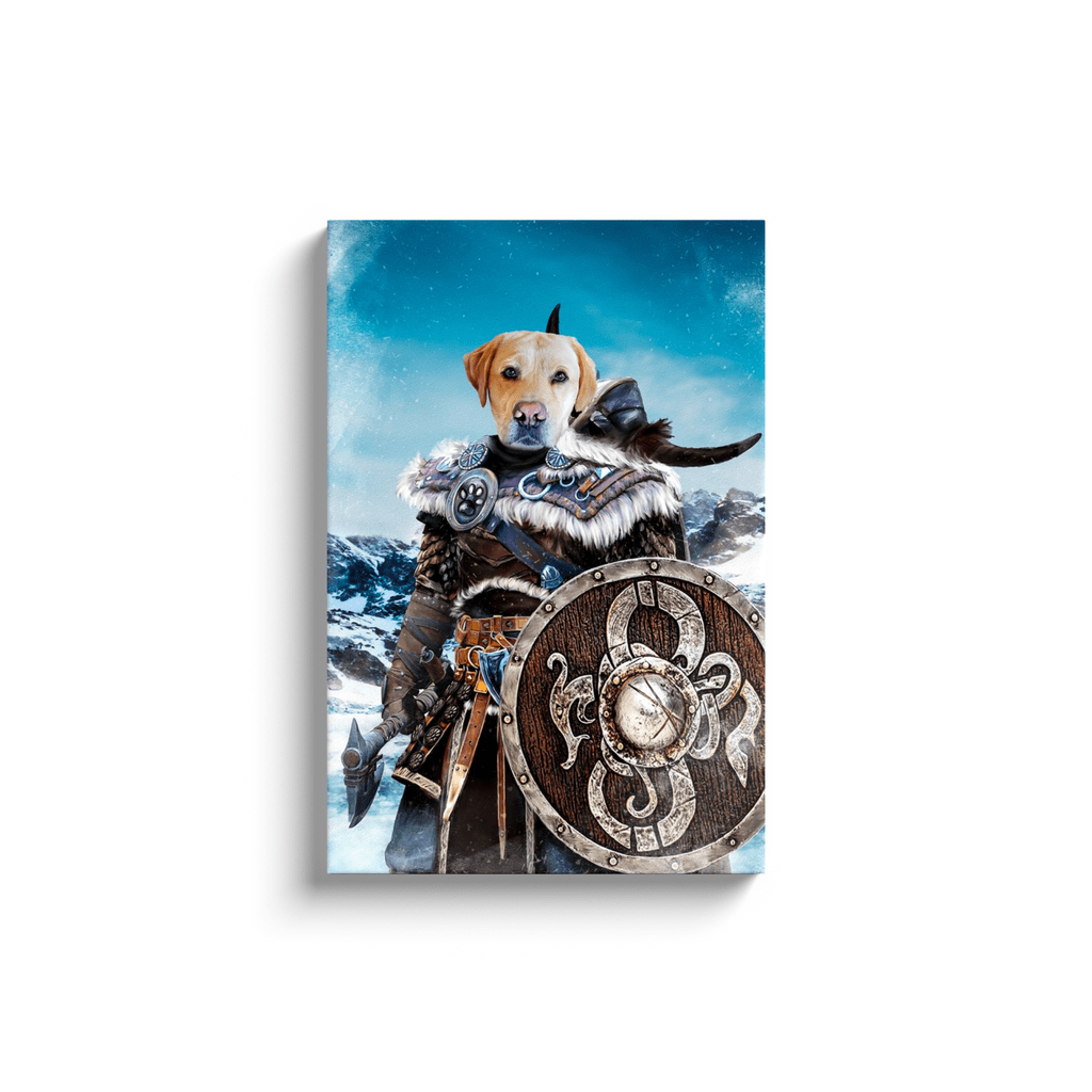 'Viking Warrior' Personalized Pet Canvas