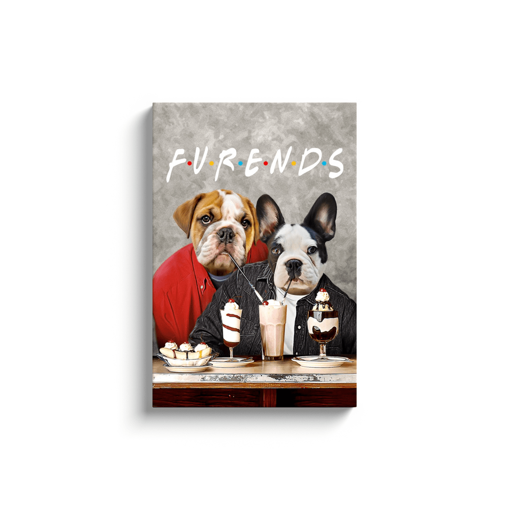'Furends' Personalized 2 Pet Canvas