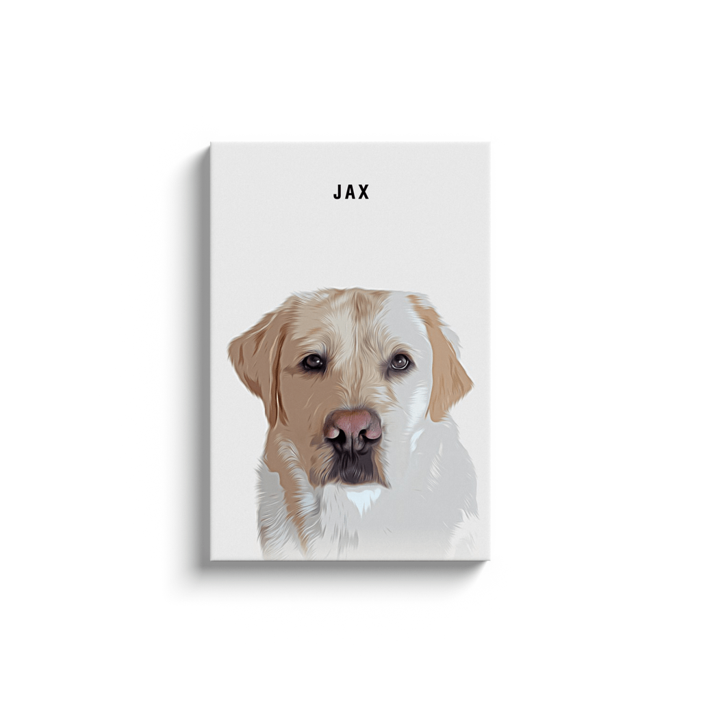 Personalized Modern Pet Canvas